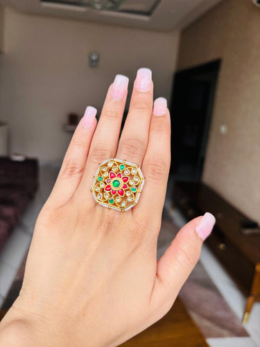 Rani’s Regalia Kundan Ring